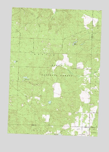 Goodar, MI USGS Topographic Map