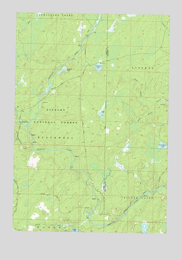 Goodman SW, WI USGS Topographic Map