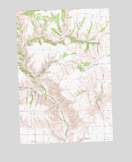 Goodnoe Hills, WA USGS Topographic Map