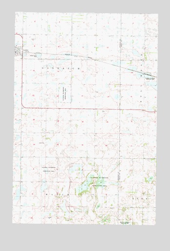 Goodrich East, ND USGS Topographic Map