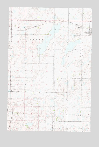 Goodrich West, ND USGS Topographic Map
