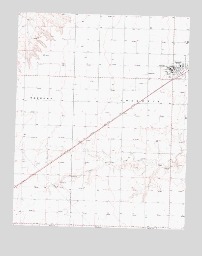 Goodwell, OK USGS Topographic Map