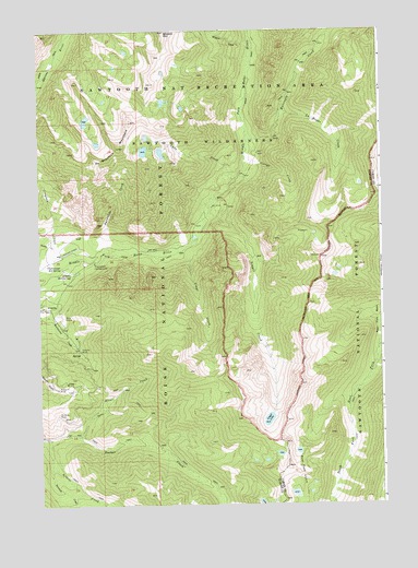 Atlanta East, ID USGS Topographic Map