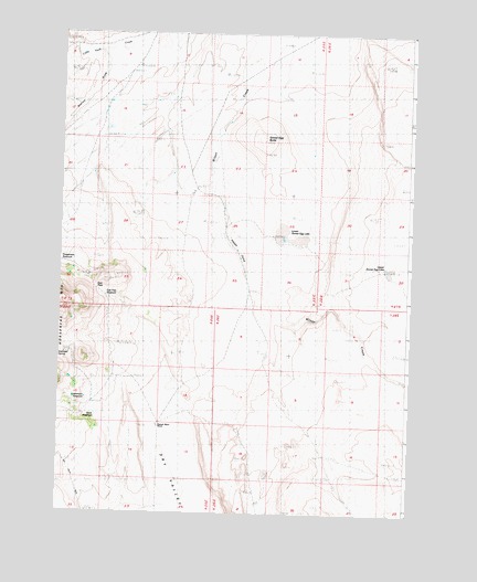 Goose Egg Butte, OR USGS Topographic Map