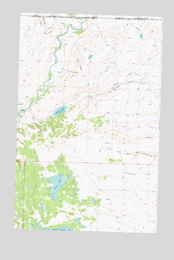 Goose Lake, MT USGS Topographic Map