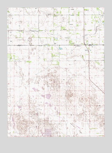 Goose Lake SW, NE USGS Topographic Map