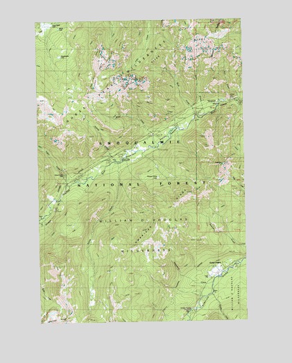 Goose Prairie, WA USGS Topographic Map