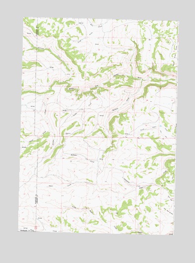 Gordon Creek, WY USGS Topographic Map