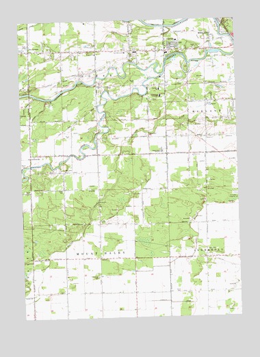 Gordonville, MI USGS Topographic Map