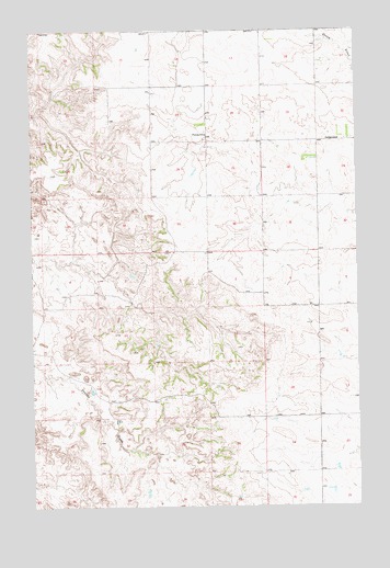 Gorham SE, ND USGS Topographic Map