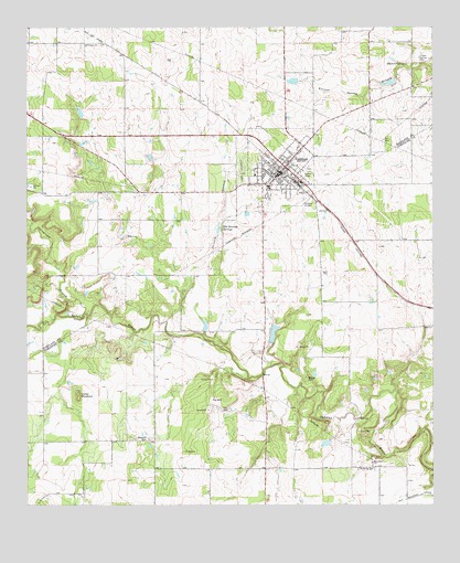 Gorman, TX USGS Topographic Map