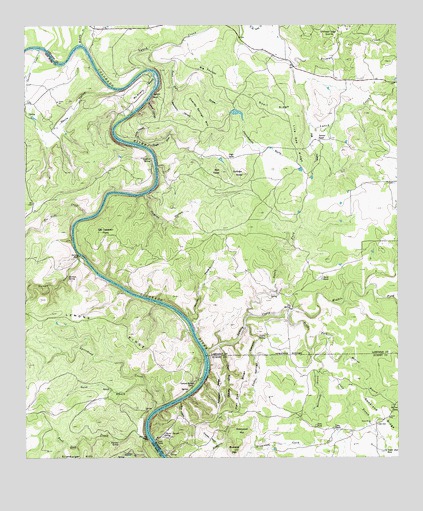 Gorman Falls, TX USGS Topographic Map