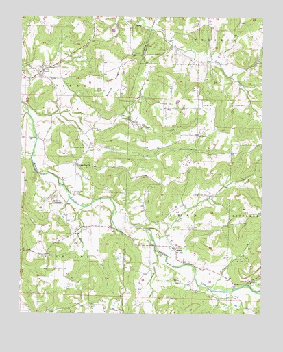 Goshen, AR USGS Topographic Map