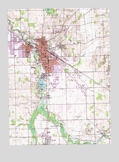 Goshen, IN USGS Topographic Map