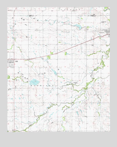 Gotebo East, OK USGS Topographic Map