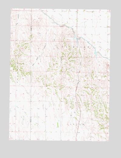 Gothenburg SW, NE USGS Topographic Map