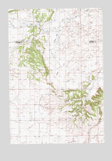 Gougley Creek, MT USGS Topographic Map