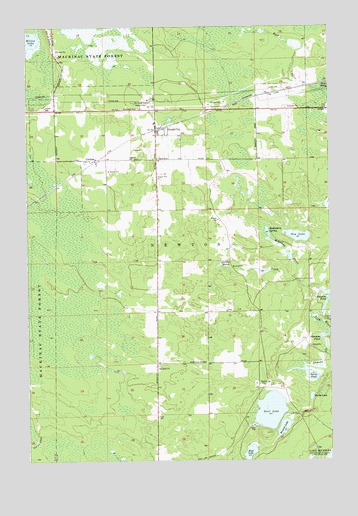Gould City, MI USGS Topographic Map
