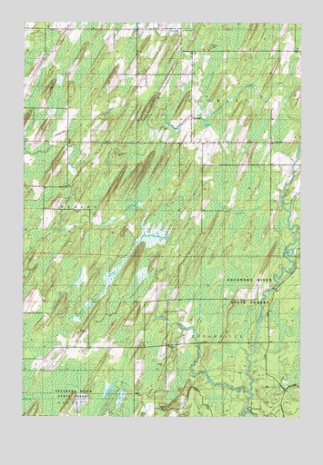 Gourley, MI USGS Topographic Map