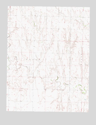 Gove NE, KS USGS Topographic Map