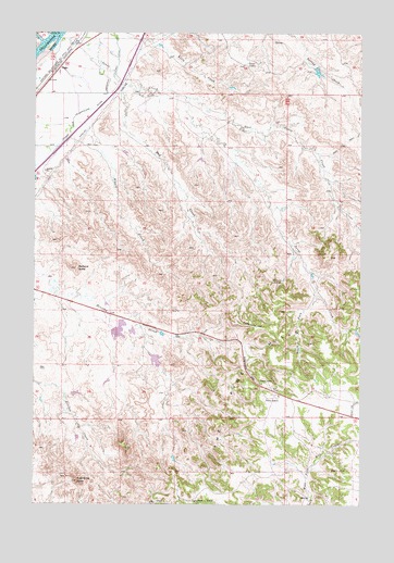 Government Hill, MT USGS Topographic Map