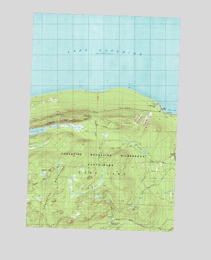 Government Peak, MI USGS Topographic Map