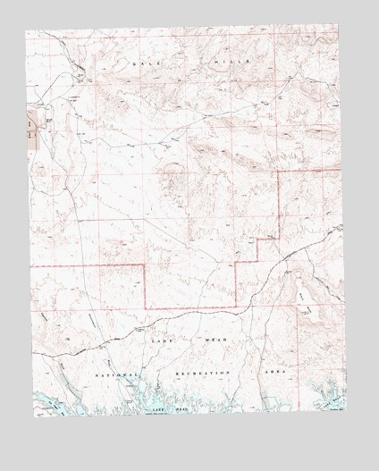 Government Wash, NV USGS Topographic Map