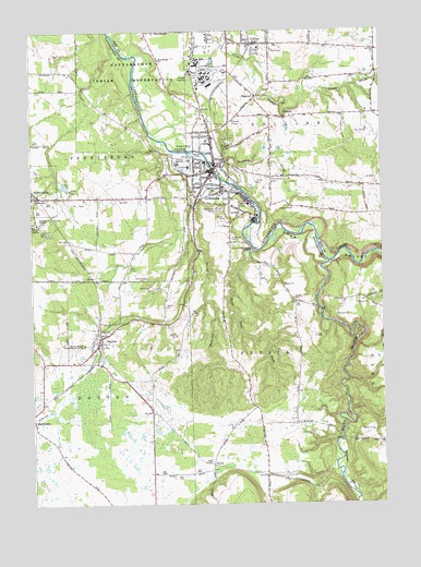 Gowanda, NY USGS Topographic Map