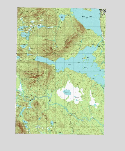 Attean Pond, ME USGS Topographic Map