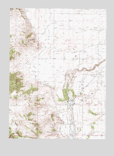Grace Power Plant, ID USGS Topographic Map