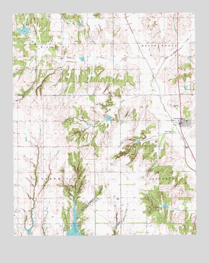 Gracemont, OK USGS Topographic Map