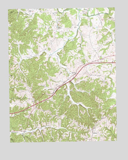 Gradyville, KY USGS Topographic Map