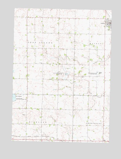 Graettinger West, IA USGS Topographic Map