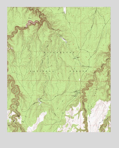 Grama Draw, AZ USGS Topographic Map