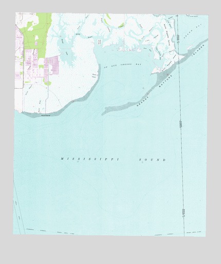 Grand Bay SW, AL USGS Topographic Map