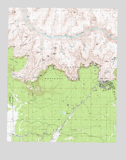 Grand Canyon, AZ USGS Topographic Map