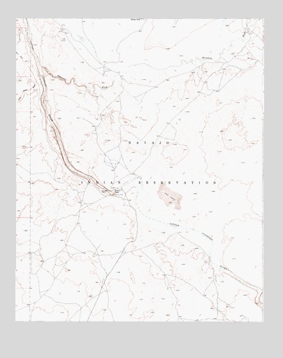 Grand Falls, AZ USGS Topographic Map