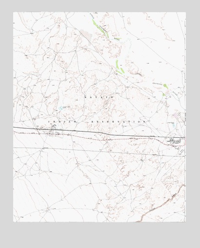 Grand Falls SE, AZ USGS Topographic Map