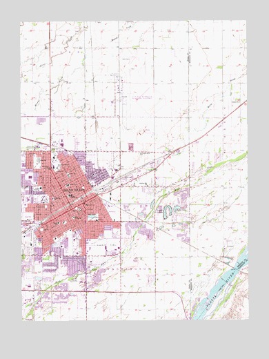 Grand Island, NE USGS Topographic Map