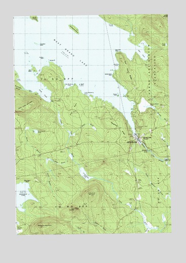 Grand Lake Stream, ME USGS Topographic Map