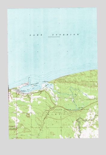 Grand Marais, MI USGS Topographic Map