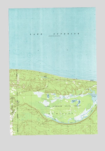Grand Marais NE, MI USGS Topographic Map