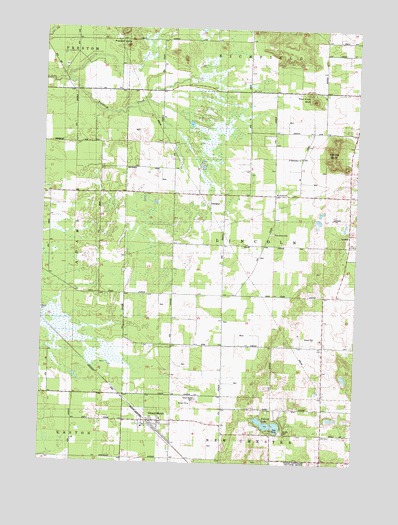 Grand Marsh, WI USGS Topographic Map