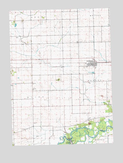 Grand Mound, IA USGS Topographic Map