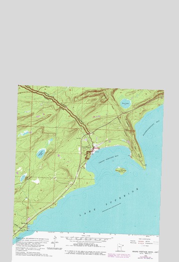 Grand Portage, MN USGS Topographic Map