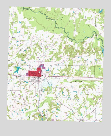 Grand Saline, TX USGS Topographic Map