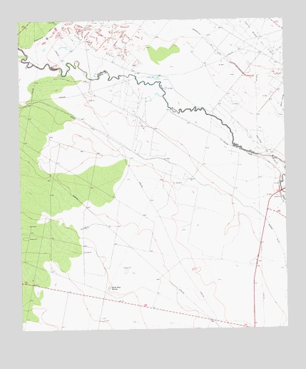 Grandfalls SW, TX USGS Topographic Map