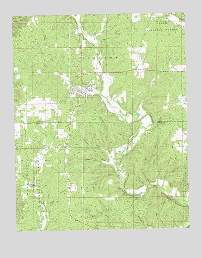 Grandin, MO USGS Topographic Map
