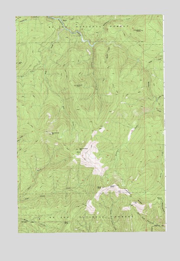 Grandmother Mountain, ID USGS Topographic Map