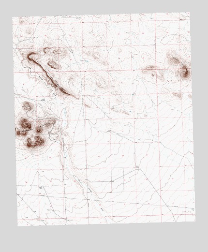 Grandmother Mountain East, NM USGS Topographic Map